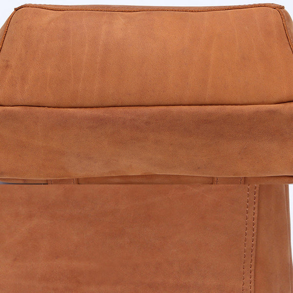 Vintage Womens Brown Crazy Horse Leather Backpack Bag Purse Cross Shoulder Bag For Women Designer