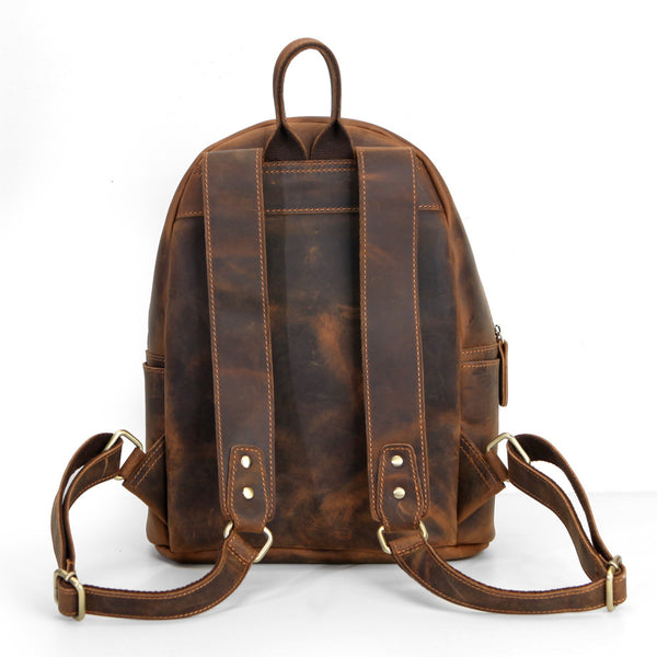 Vintage Womens Genuine Leather Backpack Bag Purse Laptop Backpacks For Women Affordable