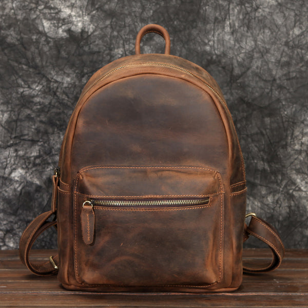 Vintage Womens Genuine Leather Backpack Bag Purse Laptop Backpacks 