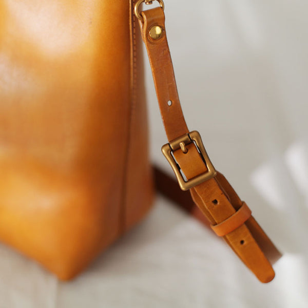 Vintage Womens Genuine Leather Crossbody Tote Bag Cross Shoulder Bag for Women