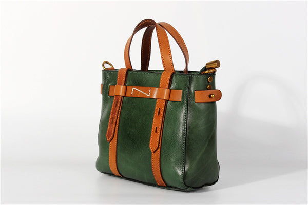 Vintage Womens Genuine Leather Crossbody Tote Handbags For Women Designer