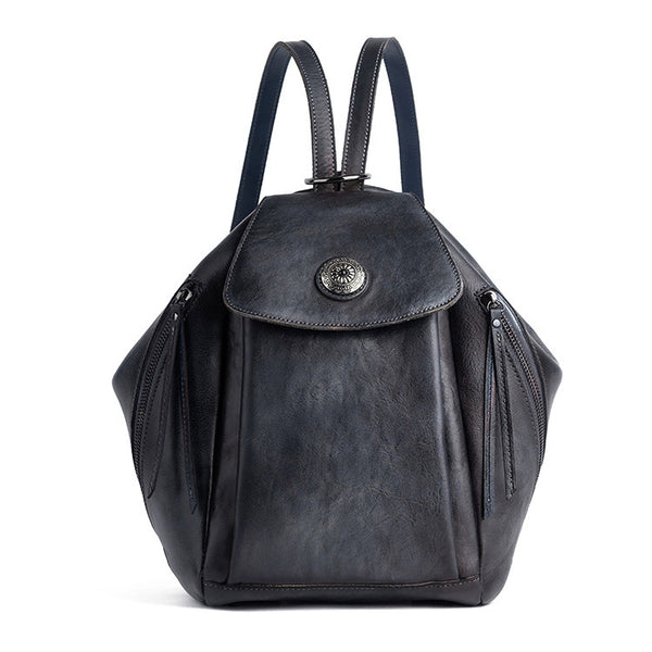 Vintage Womens Genuine Leather Rucksack Backpack Purse Handbags For Women Accessories