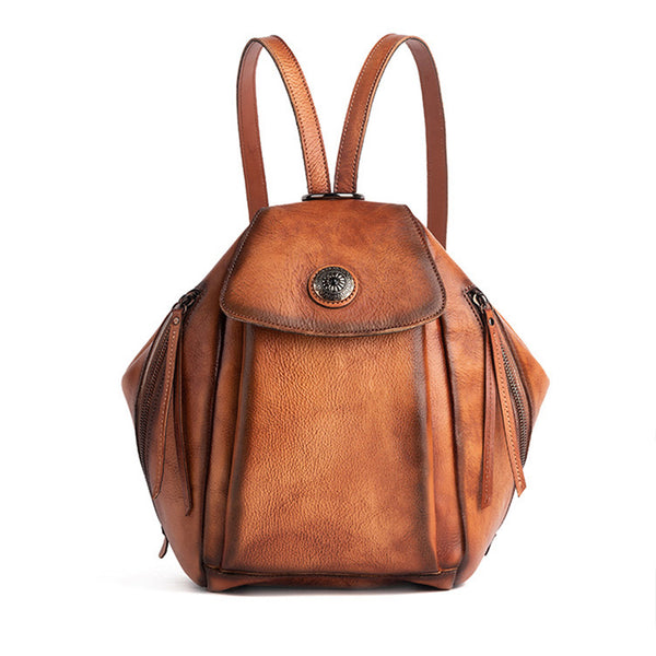 Vintage Womens Genuine Leather Rucksack Backpack Purse Handbags For Women Cowhide