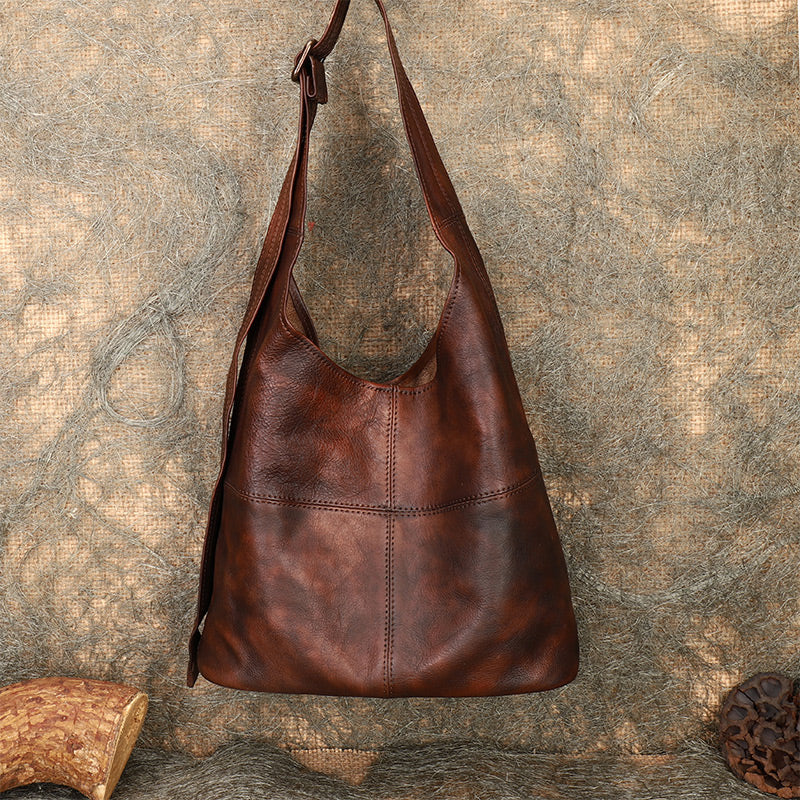 Genuine Leather Hobo Bag Purse