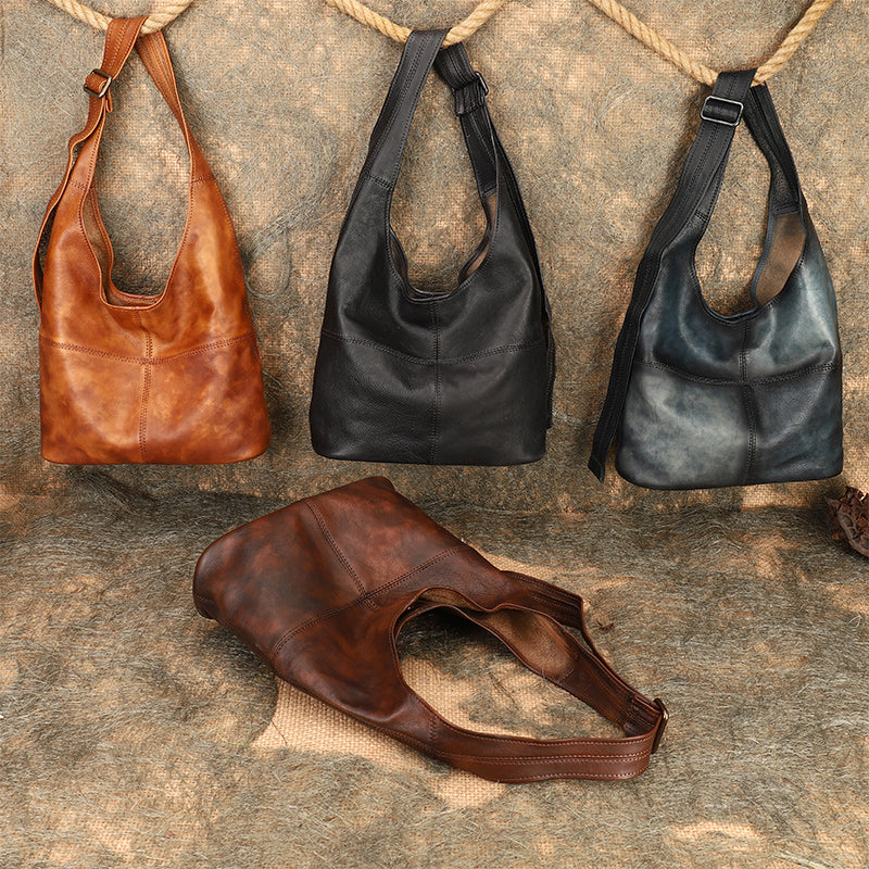 Genuine Leather Hobo Bag Purse