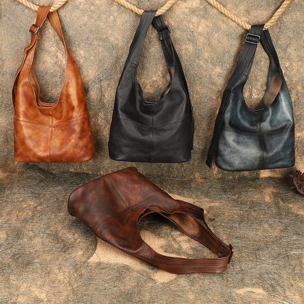 Vintage Womens Genuine Leather Tote Bag Shoulder Handbags For Women Best