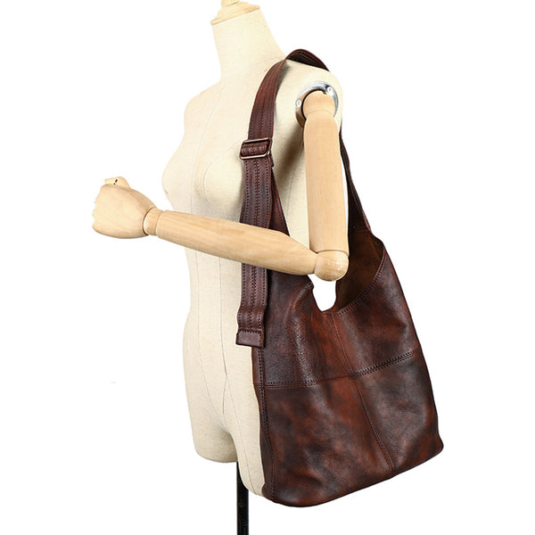 Vintage Womens Genuine Leather Tote Bag Shoulder Handbags For Women Gift