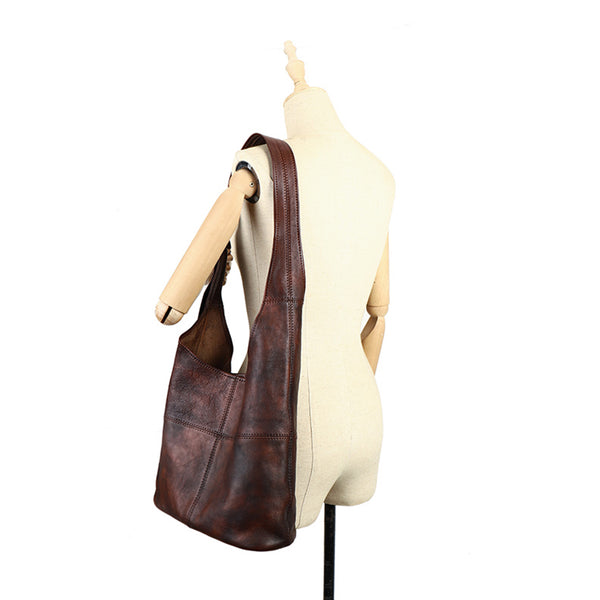 Vintage Womens Genuine Leather Tote Bag Shoulder Handbags For Women Online