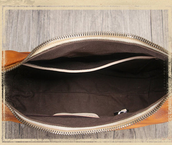 Vintage Womens Leather Boho Bag Shoulder Handbags Purse for Women Inside