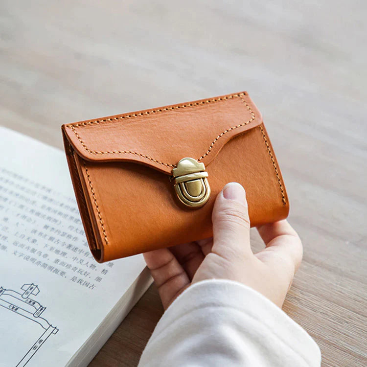 Buy Da Milano Genuine Leather Brown Women Wallet online