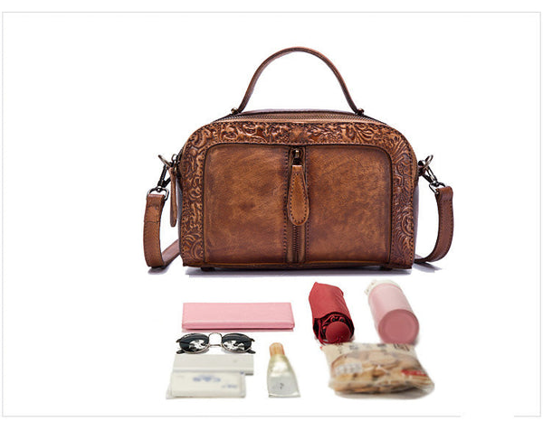 Vintage Womens Leather Crossbody Handbags Cross Shoulder Bag Capacity