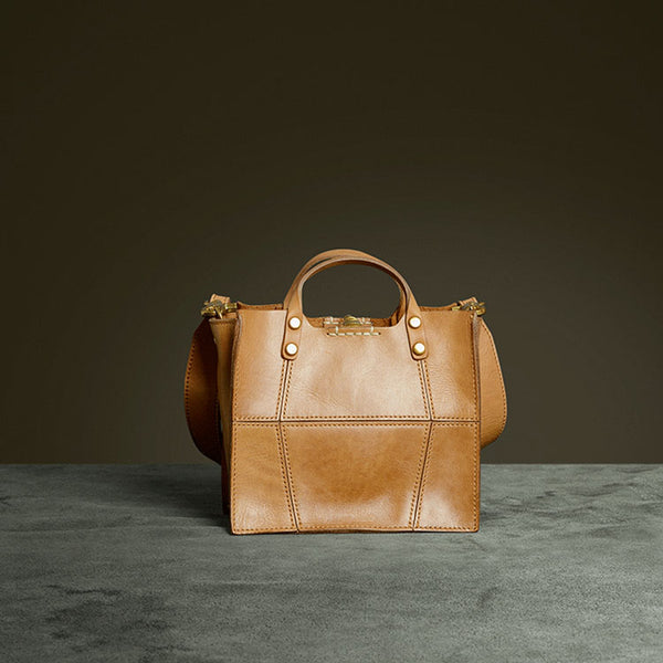 Vintage Womens Leather Crossbody Tote Bag Handbags For Women Cute