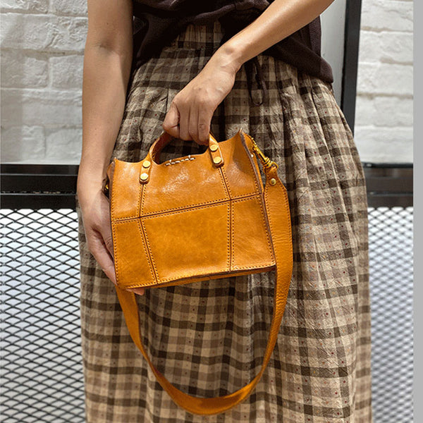 Vintage Womens Leather Crossbody Tote Bag Handbags For Women Designer