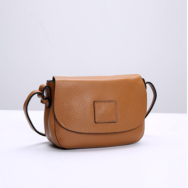 Vintage Womens Leather Saddle Bag Crossbody Bags Purse for Women Accessories