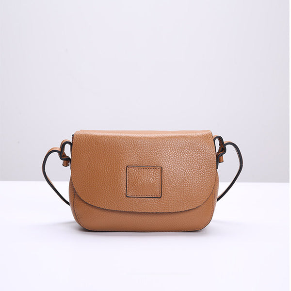 Vintage Womens Leather Saddle Bag Crossbody Bags Purse for Women