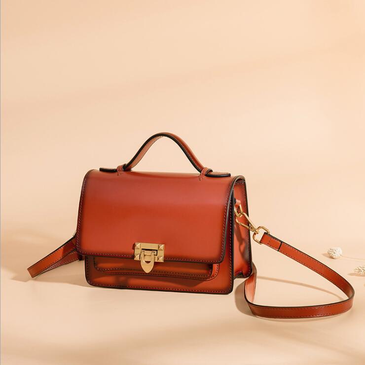 Vintage Womens Leather Satchel Bag Shoulder Handbags For Women Affordable