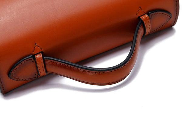 Vintage Womens Leather Satchel Bag Shoulder Handbags For Women Genuine Leather