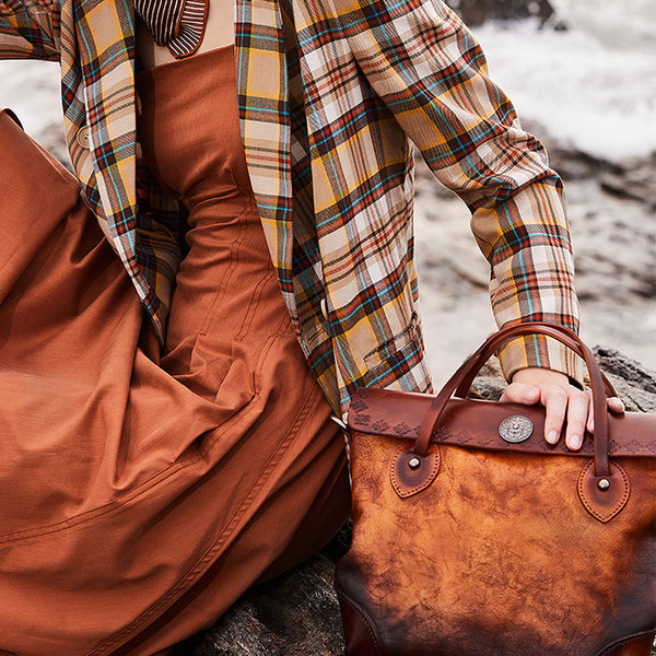 Vintage Womens Leather Tote Bag Handbags Purses for Women Designer