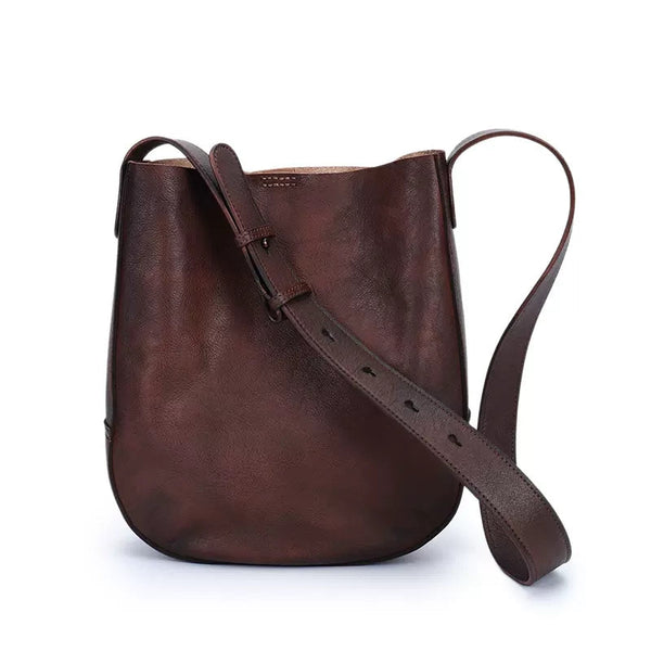 Vintage Womens Leather Tote Handbags Black Leather Shoulder Bag Beautiful