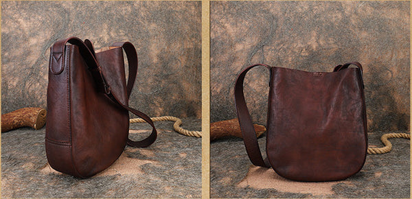 Vintage Womens Leather Tote Handbags Black Leather Shoulder Bag Cowhide