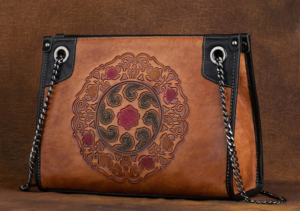 Vintage Womens Leather Tote Handbags Cross Shoulder Bag