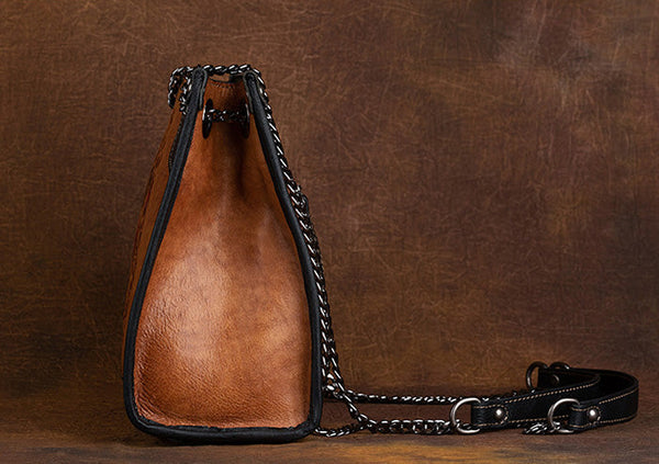 Vintage Womens Leather Tote Handbags Cross Shoulder Bag Gift