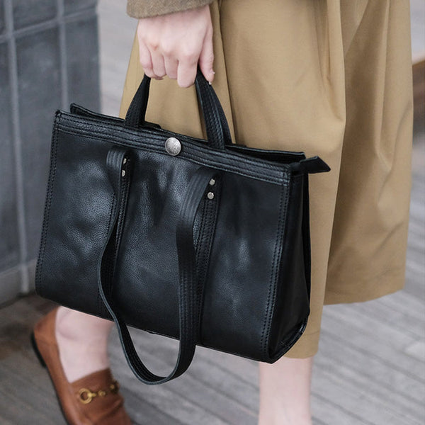 Vintage Womens Leather Tote Shoulder Handbags Cool