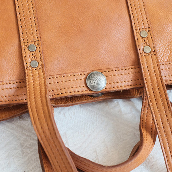 Vintage Womens Leather Tote Shoulder Handbags Quality