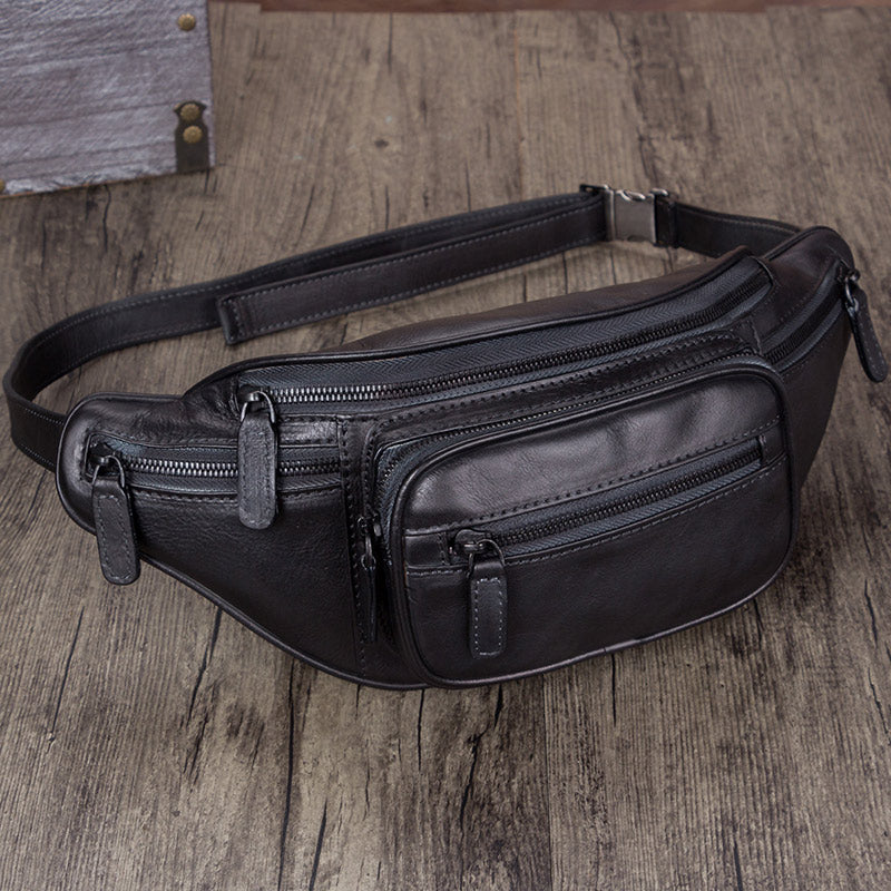 New Women Waist Bag Fanny Pack Genuine Leather Lady Chest Bags