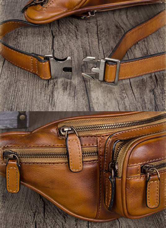 Vintage leather belt bag