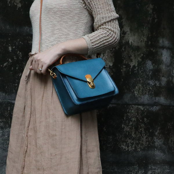 Vintage Womens Small Leather Crossbody Satchel Bag Shoulder Handbags For Women Affordable