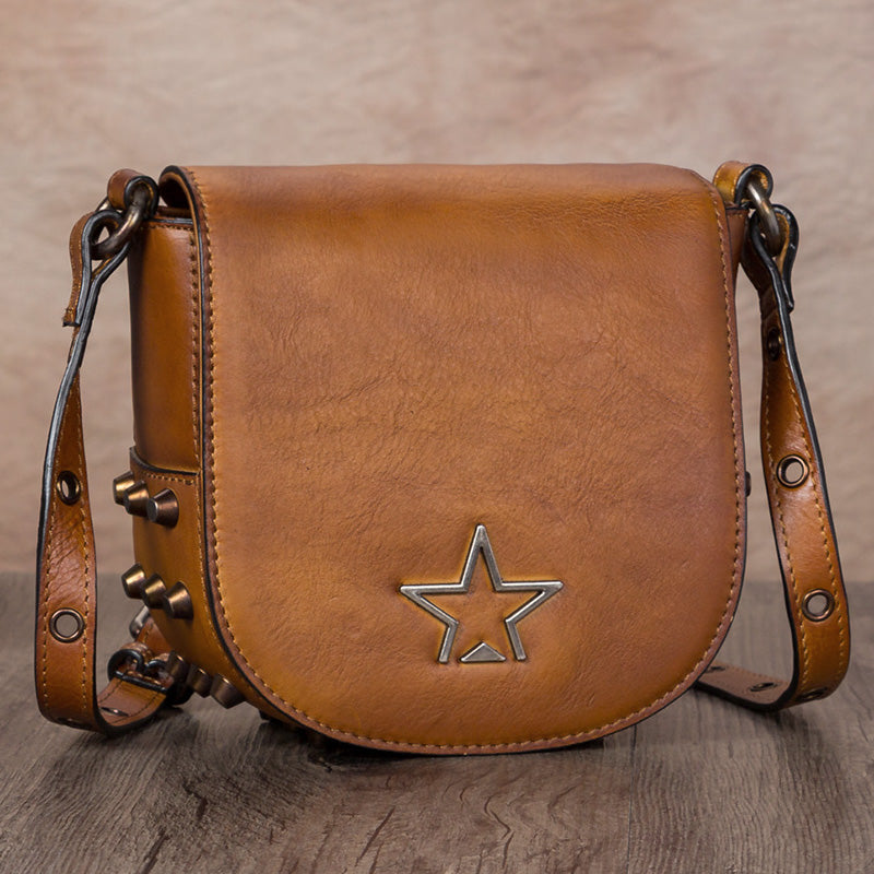 FOSTERS WESTERN TEXAS Star Stud Genuine Leather Wear Saddle Shop Purse NWT  Brown £66.49 - PicClick UK
