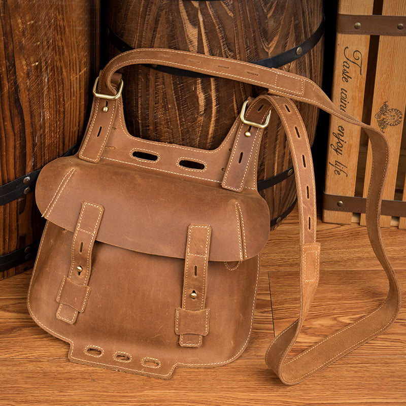 COACH Glovetanned Leather Beat Saddle Bag in Brown | Lyst