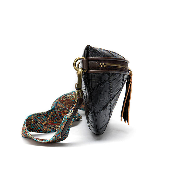 Western Womens Leather Boho Crossbody Bag Shoulder Purse Chest Bag Gift-idea