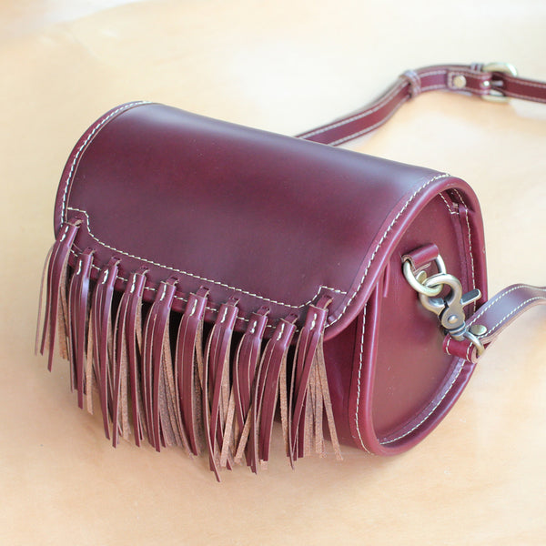 Western Womens Leather Purses With Fringe Cute Crossbody Bags for Women