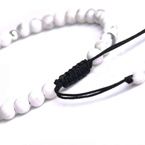  White Turquois Beaded Bracelets Lovers Jewelry Accessories Gift Women Men beautiful