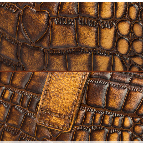 Alligator Pattern Leather Female Doctors Bags Purse Crossbody Handbags for Women
