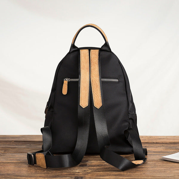 Womens Boho Leather Backpack Bag Leather Rucksack For Women Stylish