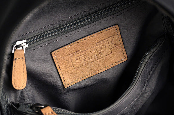 Womens Boho Leather Backpack Bag Leather Rucksack For Women Work-bag