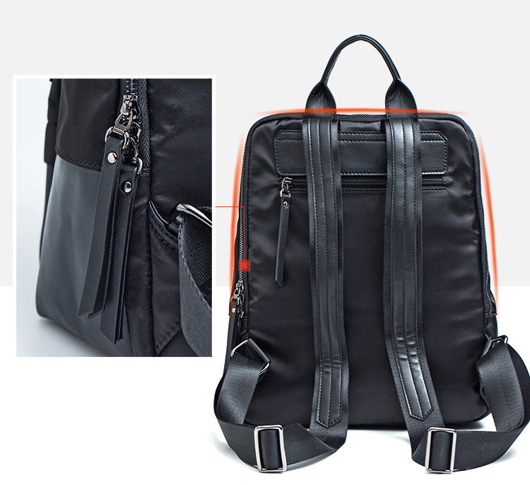 black nylon backpack laptop Women's Black Nylon Backpack Women's Backpacks With Laptop Compartment