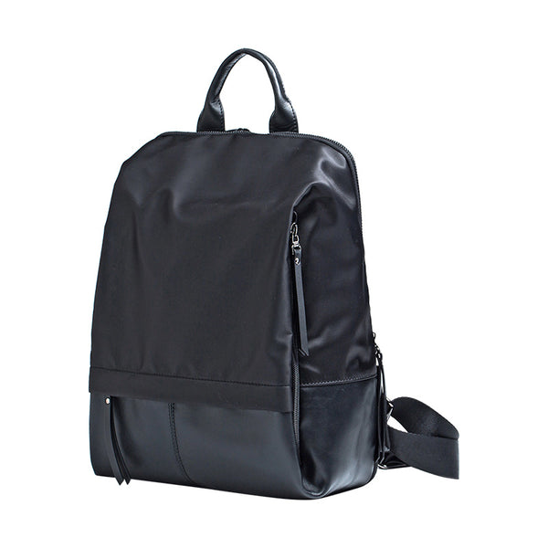 Women's Black Nylon Backpack Women's Backpacks With Laptop Compartment