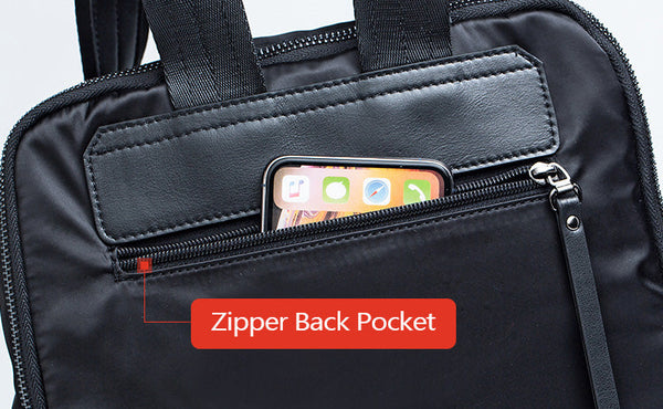 Women's Black Nylon Backpack Women's Backpacks With Laptop Compartment Inside