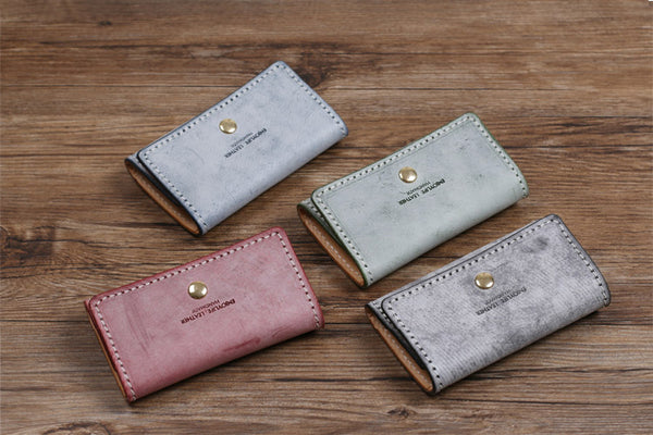 Women's Designer Key Holder Purse Small Card Wallets for Women Handmade