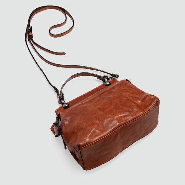 Women's Designer Tan Leather Crossbody Handbags Side Bag Purses for Womens gift idea