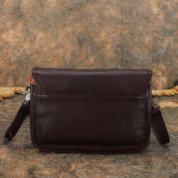 Vintage Women's Genuine Leather Crossbody Messenger Bag Satchel Purse Bag for Women Nice