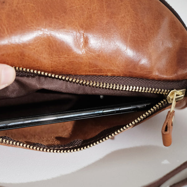 Women's Leather Chest Sling Bag Crossbody Sling Bag Details
