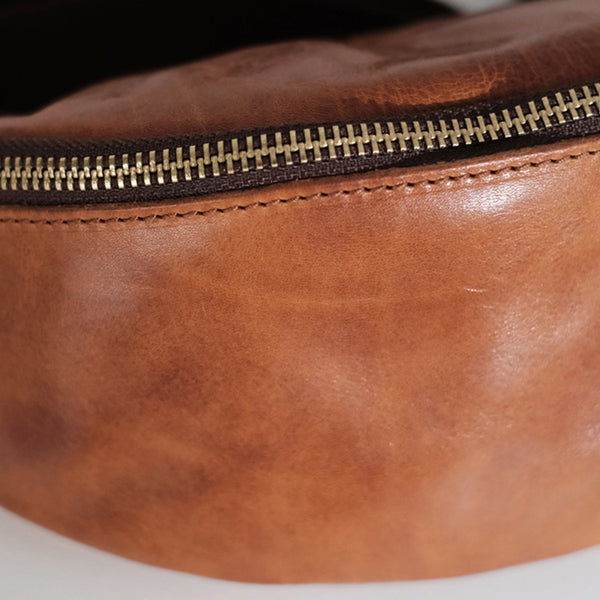 Women's Leather Chest Sling Bag Crossbody Sling Bag Durable