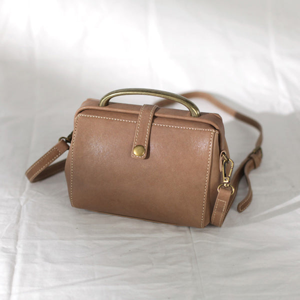 Women's Leather Doctor Bag Purse Crossbody Handbags Side Bag for Womens funky
