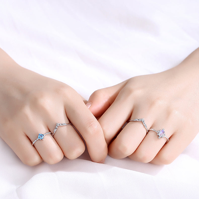 2 Carat Emerald Cut London Blue Topaz and Diamond Wedding Ring Set in —  kisnagems.co.uk