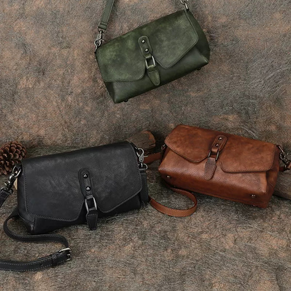 Women's Satchel Shoulder Bag Genuine Leather Crossbody Bags Casual